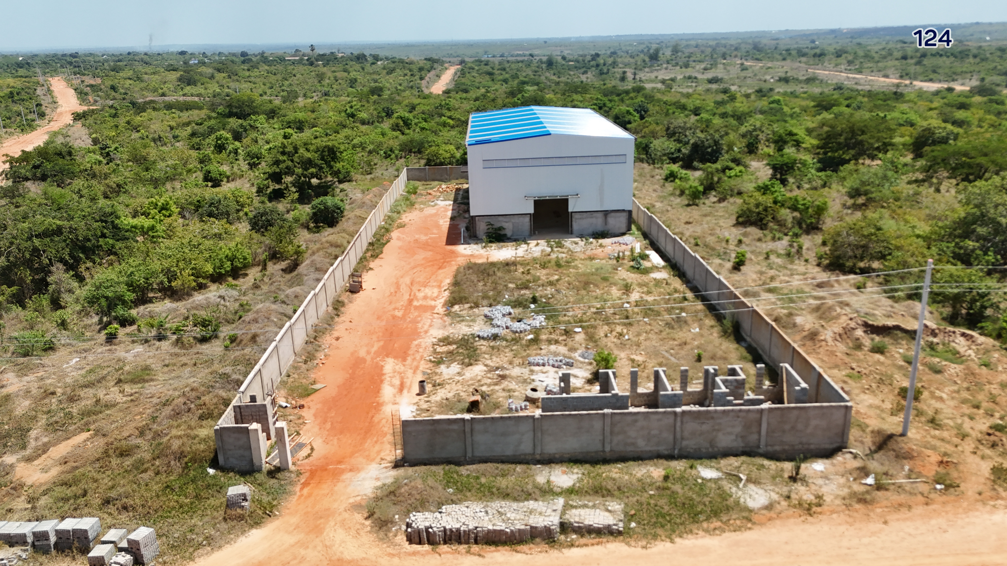 Warehouse facility on plot 124