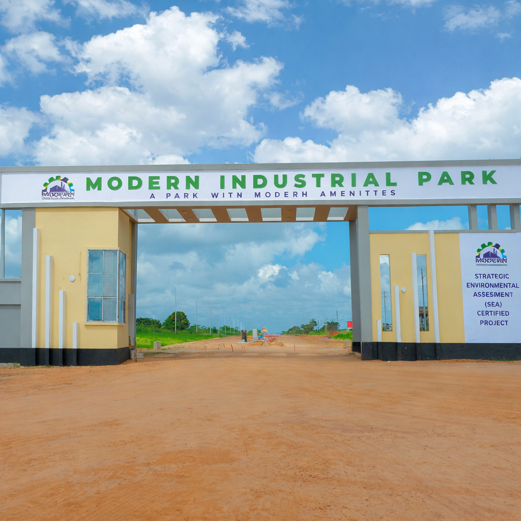 Main entrance at Modern Industrial Park